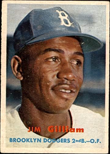 1957. Topps 115 Jim Gilliam Brooklyn Dodgers VG Dodgers
