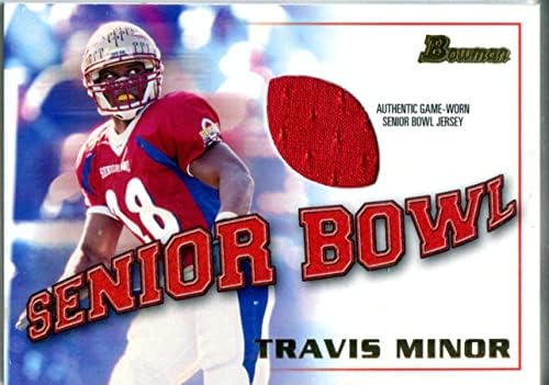 Travis Minor 2001. godine Bowman -a iz Jersey Card - Nepotpisana NFL igra korištena dresova