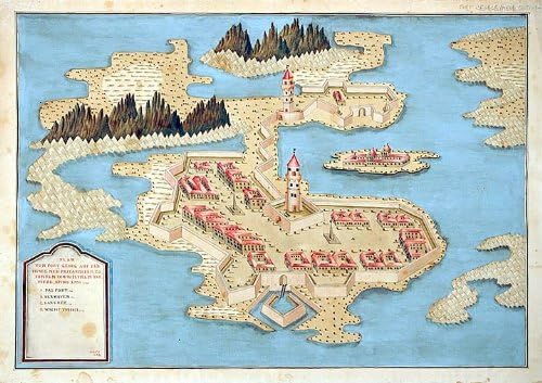 [Plan Fort George na otoku Nova Britanija] plan Fort Georg na otoku Nova Britanija, er funden von Villem Dampier, 1700