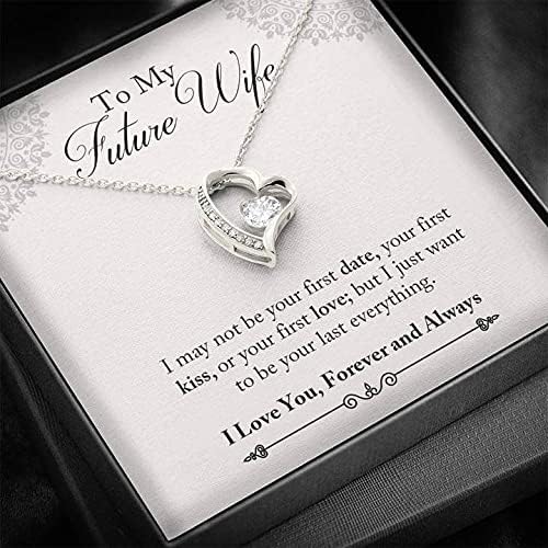 Ručno izrađeni nakit - Ogrlica za buduću suprugu, rođendan za ženu, poklon za ženu, ogrlicu za ženu, godišnjicu, zauvijek ljubavnu