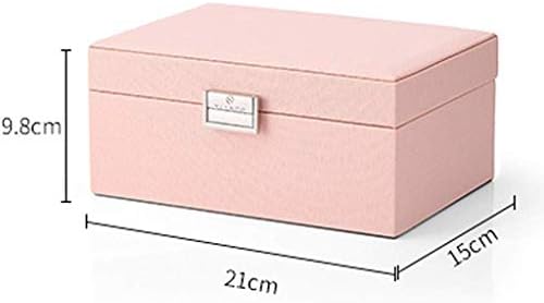 Nana Wyemg Kutija za nakit - Kutija za nakit drvena s kutijama za umanjenje Ogrlice za zaključavanje Mini kofer