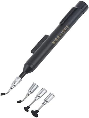 Anti -statički olovka za usisavanje vakuuma, jednostavan alat za preuzimanje s 4 zaglavlja za usisavanje za IC čip SMD SMT rad