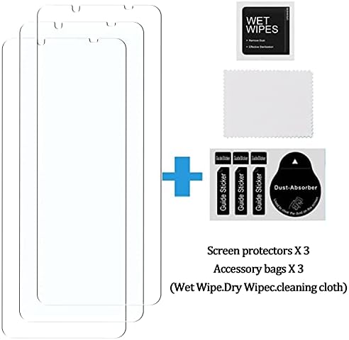 Kelolin [3 pakiranje] Zaslon zaslona za Sony Xperia 5 II, jednostavan za ugradnju, HD anti-iscrtač protiv prsta protiv prstiju, zaštitnik