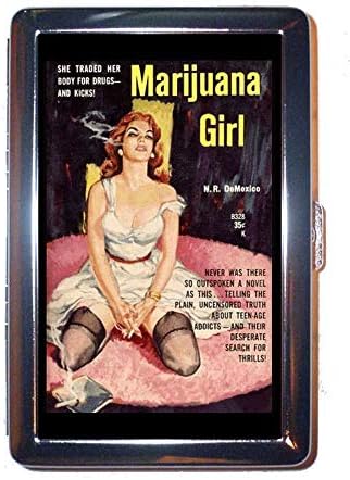 Marihuana Girl Classic Lowbrow Pulp Art ID nehrđajućeg čelika ili cigarete