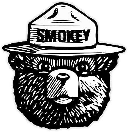 Smokey medvjeđi vatrogasni naljepnica naljepnica požara 4 x 4