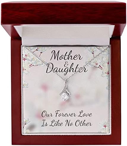 Kartica s porukama, ručno izrađena ogrlica- Personalizirana poklon majka i kći kao nijedna druga primamljiva kozmetička ogrlica, ideja