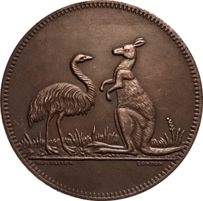 Australian One Penny kovanice Bakar Made Antique Coins Coins Crafts Collection može puhati