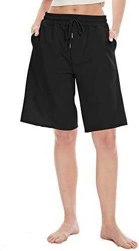 Faylr ženske bermude kratke hlače dužine koljena casual labavi ljetni pamučni znoj kratke hlače s džepovima
