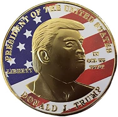 45. američki predsjednički Trump Boja boja Komemorativni novčići zlatnici srebrni novčići Challenge Coin Coins Kolekcionarski predmeti