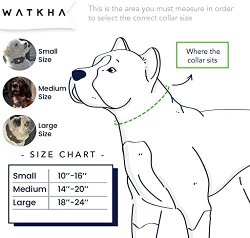 Watkha%100 kožnih ovratnika za pse s dobro uravnoteženim držačem airtag -a očaran kako bi se spriječilo pad držača airtaga malih ogrlica