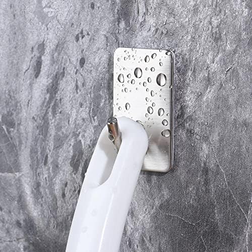 Homegood 4 PCS nehrđajućeg čelika, samo ljepljiva zidna kuka, izdržljiva zidna kuka za čuvanje za kuhinjsku kupaonicu