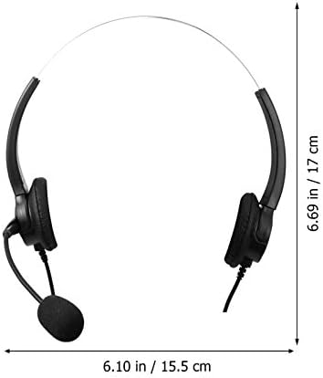 Nuobesty kabelirane telefonske slušalice 3,5 mm Hands-Free Call Center Slušalice s mikrofonom za uklanjanje buke mikrofona Binaural