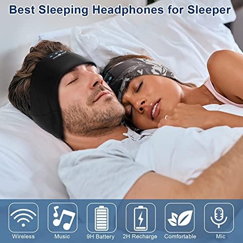 Musicozy Sleep slušalice Bluetooth traka za glavu, maska ​​za spavanje s Bluetooth slušalicama za spavanje, sportske slušalice za spavanje