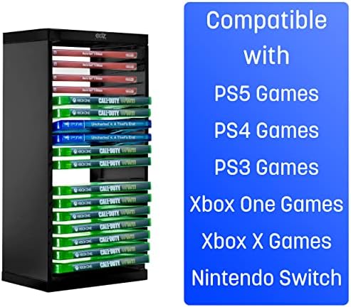 Univerzalni toranj za pohranu igara-Trgovine 18 Game ili Blu-ray diskovi-Stalak za držač igara za PS4, PS5, Xbox One, Xbox Series X/S,