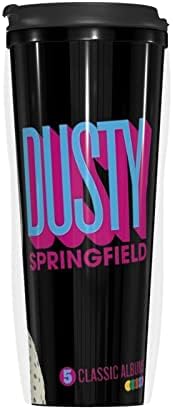 Pligg Dusty Springfield 5 Klasični albumi Unisex Cup Cup od nehrđajućeg čelika Vakuum izolirana putnička šalica za dom, ured, sport,