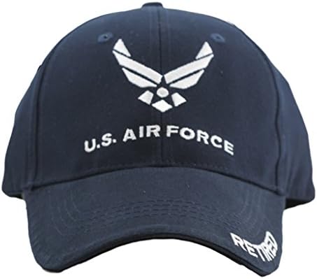 Eagle Crest američke zrakoplovne snage Umirovljene kapice za muškarce i žene vojne šešire zrakoplovstva Sjedinjenih Država, plava,