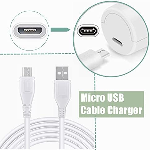 CJP-GEEK 3.3ft Bijeli mikro USB DC kabel kabela kabela za punjač za punjač