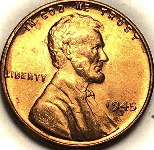 1945. D Lincoln Wheat Cent Red Penny prodavač Mint State