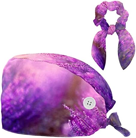 Podesiva radna poklopac s prikladnim znojnim i pramčanom kosom škakljiva lavanda purpurni cvjetanje cvijeta