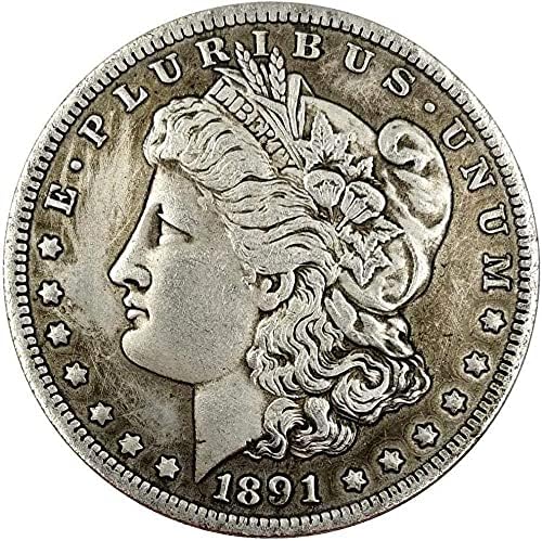Američka valuta srebrni dolar New Orleans Mint Morgan Silver Dollar 1891 Morgan Eagle Strani srebrni dolar Kopija suvenira Novelty