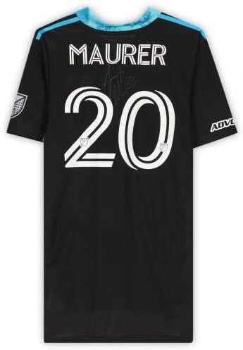 Jimmy Maurer FC Dallas Autografirani meč koji se koristi 24 Crni dres iz sezone 2020 MLS - Autografirani nogometni dresovi