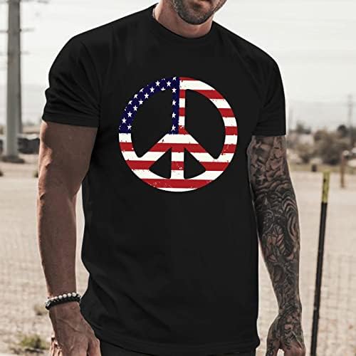 XXVR 4. srpnja Patriotske majice za muške kratke rukave USA zastave tiskanje tiskane majice TEE TOPS Summer Casual Basic majice