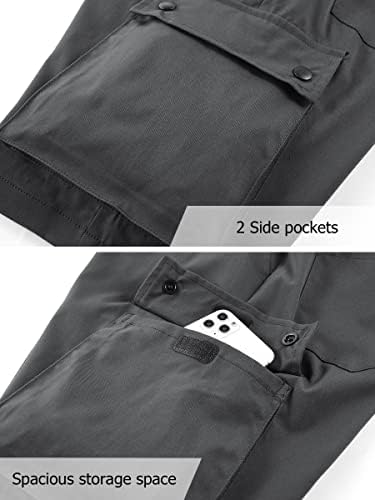 VCANSION ženski ležerni elastični struk labava fit multi-džepova vanjski teretni kratke hlače