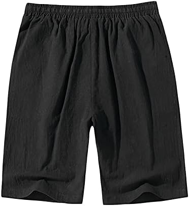 Muške posteljine kratke hlače Summer Fashion Casual Solid Classic Working Shorts Shorts Lightheging Atletic Athletic Athletic Shorts