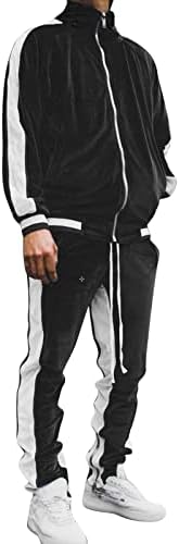 Egmoda muški tracksuits postavlja 2 komada odjeće casual dugih rukava za znoj Personalizirani hoodie staza puna patentna mekana odijela