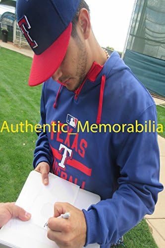 Martin Perez autogramirani Texas Rangers Jersey w/dokaz, slika Martina potpisivanja za nas, Texas Rangers, Top Prospect