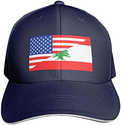 BBQT američka libanonska zastava bejzbol kapica muške ženske kape Unisex Hat podesiva golf kapica