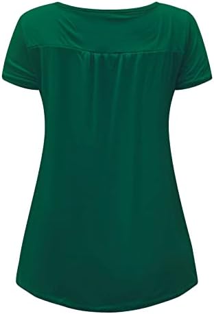 lcepcy žene labave protočne tunike sakriju košulje trbuha majice 2023 ljetne bluze s kratkim rukavima za nošenje s gamašama