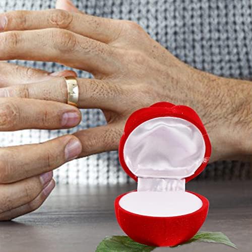 2pcs kutija za prstenje Valentinovo Vjenčanje Rođendanska Zaručnička poklon kutija za pohranu nakita 2pcs organizator naušnica ladica