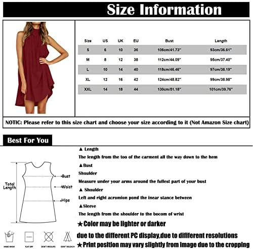 Haljine za žene 2023., ženska modna tiskana haljina bez rukava bez rukava