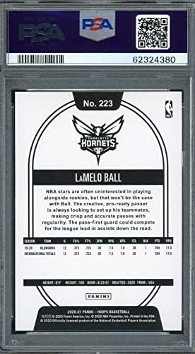 Lamelo Ball 2020 Panini obruči košarkaška rookie kartica RC 223 PSA 9