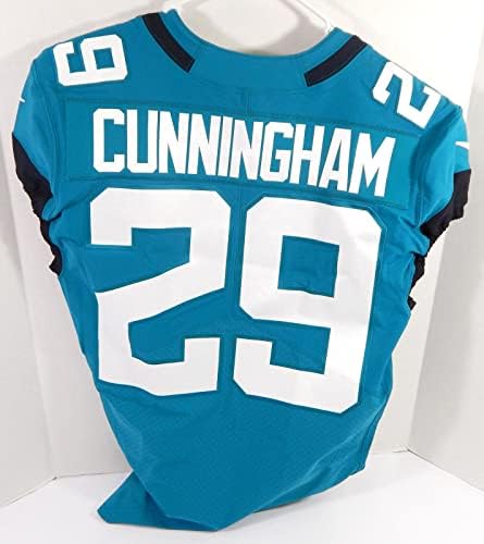 2019 Jacksonville Jaguars Benny Cunningham 29 Igra izdana Teal Jersey 25 100 P - Nepotpisana NFL igra korištena dresova