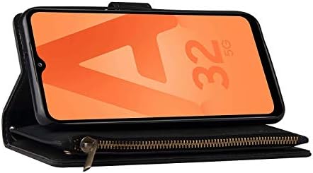 Torbica-novčanik LBYZCASE za Galaxy A32 5G, torbica za Samsung A32 5G, koža-džep-knjižica premium klase s gornjim poklopcem na munje,