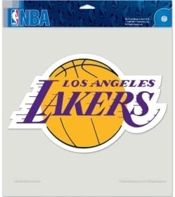 Dvorana slave Memorabilia Los Angeles Lakers naljepnica izrezana - 8''x8 '' boja