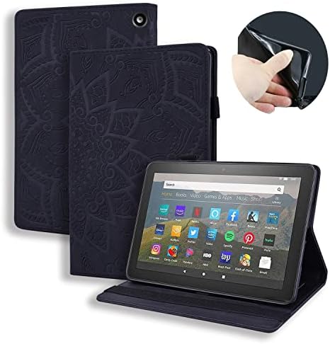 Tablet PC Holster kompatibilan s Kindle Fire HD 8 Tablet & Fire HD 8 Plus tablet vitki lagani utisnuti utipci kožni kožni nosač tableta