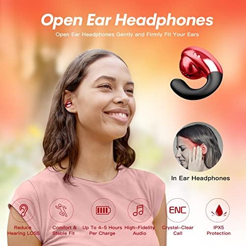 Slušalice za uživanje u ušima za slušalice slušalice za uši za uši kosti uši za uši za glavu set bežične bluetooth indukcijske slušalice