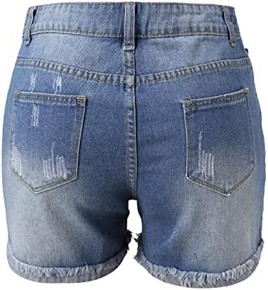 Ljetne traper kratke hlače s patentnim zatvaračem, seksi traperice visokog struka, uska ulična odjeća s rupama, tiskane kratke hlače,