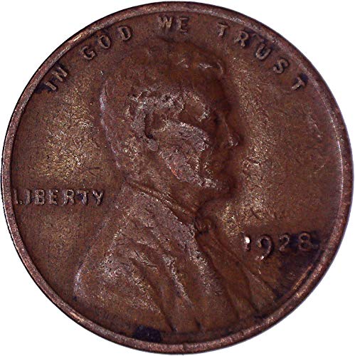 1928. Lincoln Wheat Cent 1c vrlo fino