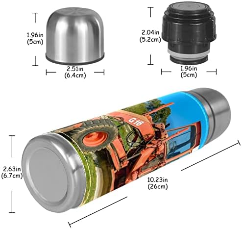 17 oz vakuum izolirana boca od nehrđajućeg čelika Sportska kava za kavu Putnička tikvica omotana koža omotana BPA besplatno, razrednik