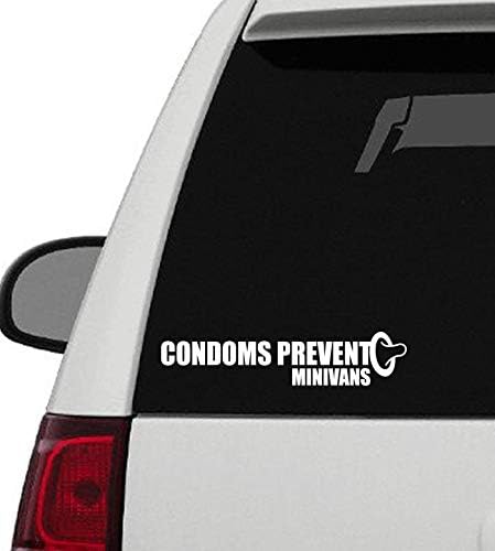 XPIN grafički kondomi sprječavaju minivans Smiješne naljepnice naljepnice prozor 10 x 2