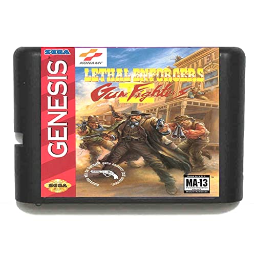LKSYA LETHAL ONFORCERS BIGHERI za 16 -bitni SEGA MD Game Card za Mega Drive for Genesis Video Game Console Pal USA Jap Jap