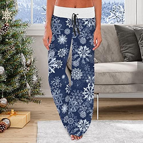 Cvjetne vreće hlače ženska elastična struka dugačka ravna noga udobna joga vježba aktivna odjeća proljetna jesenska tiskana hlače