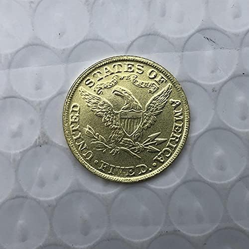 1902 Aamerikanaca Liberty Eagle Coin Zlatna kripto valuta omiljena novčića Replika Komemorativna kolekcionarska kolekcija kovanica