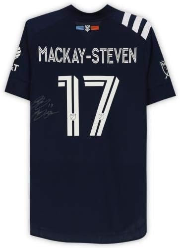 Gary Mackay-Steven New York City FC Autografirani meč s br. 17 mornarički dres iz sezone 2020 MLS-Autografirani nogometni dresovi