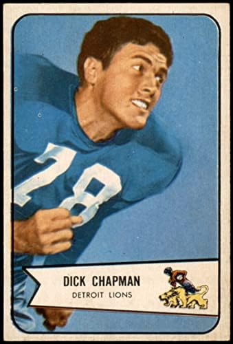 1954. Bowman 65 Dick Chapman Detroit Lions Ex/Mt Lions Rice