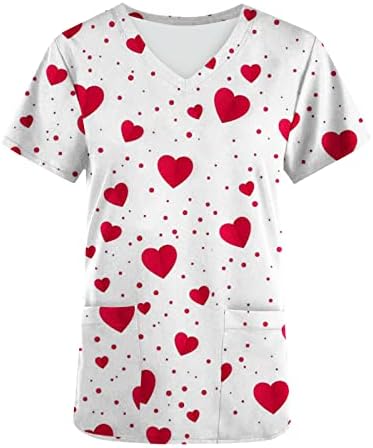 2023 odjeća modna majica kratkih rukava s grafičkim izrezom u obliku slova U u obliku slova U za dame Jesen ljeto za žene s džepovima